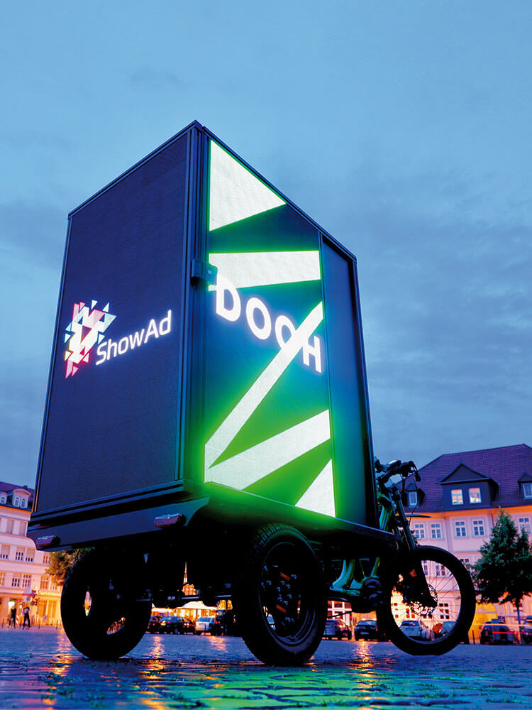 LED Bike powered by ShowAd